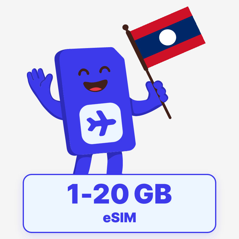 eSIM Laos from 4,99 € – Instant | sim.do