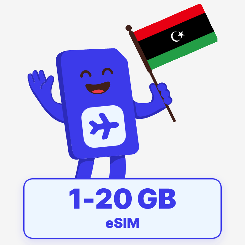 eSIM Libya from 24,99 € – Instant | sim.do