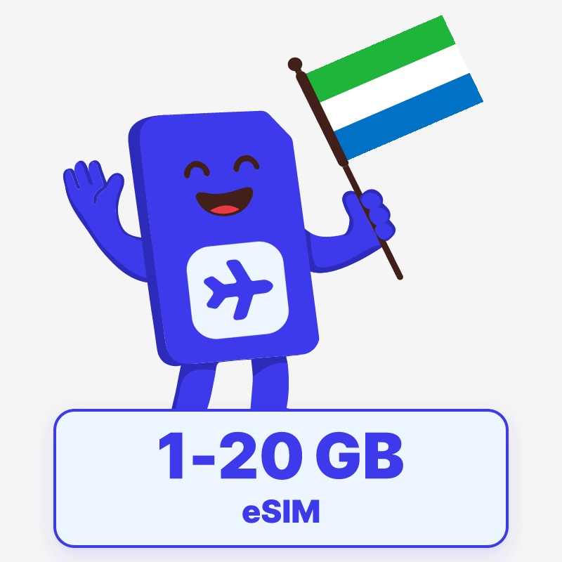 eSIM Sierra Leona desde 15,99 € – Instantáneo | sim.do